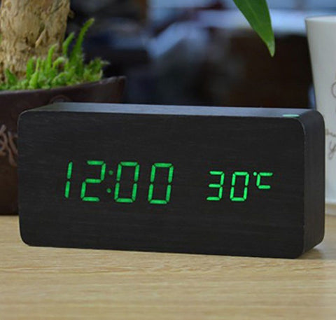 Wooden Desktop Electronic Clocks